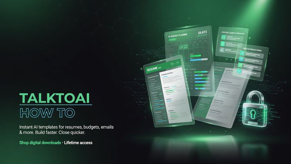 TalkToAI How To digital packs
